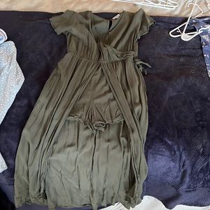 Green girls dress/romper